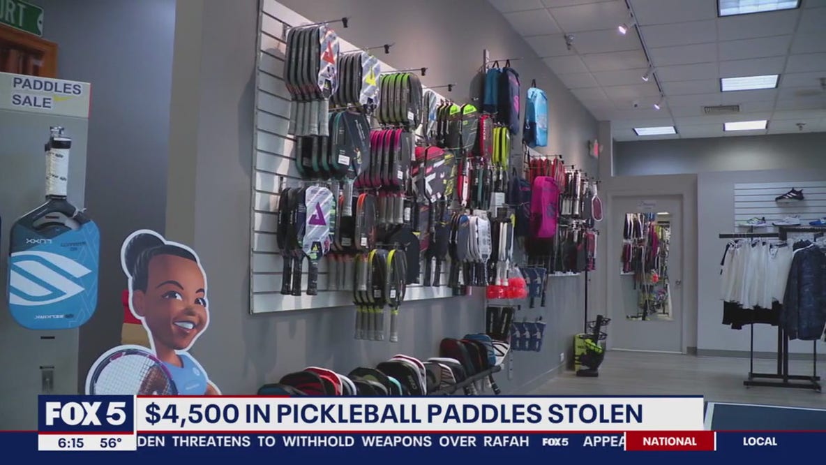 $4.5K in pickleball paddles stolen from Rockville sports store